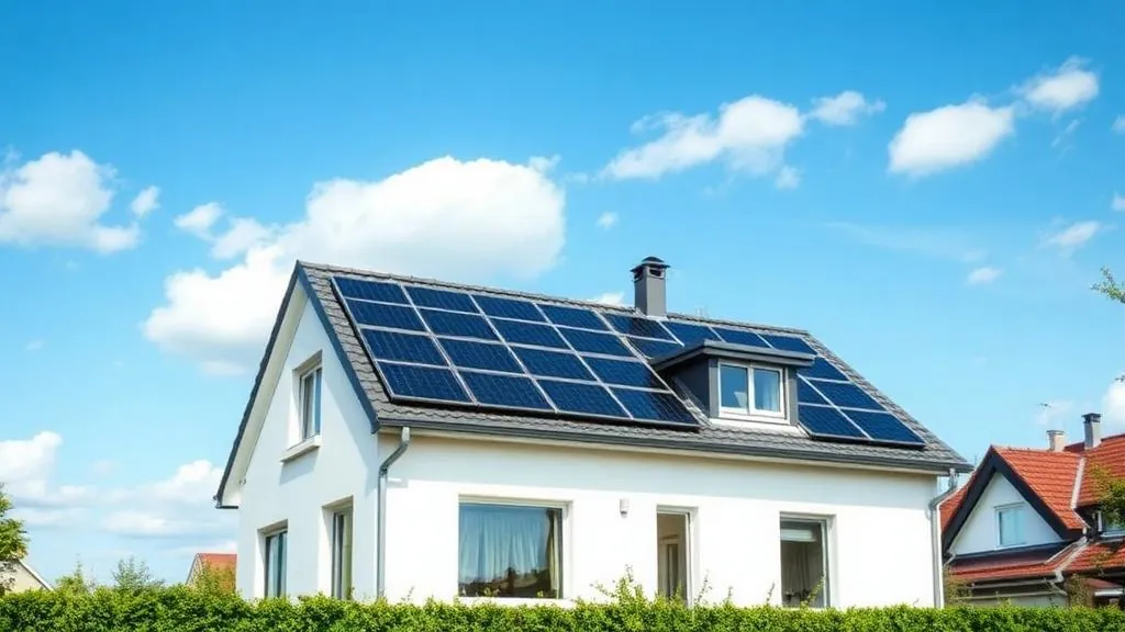 Einfamilienhaus in Stuttgart mit Photovoltaikanlage (Solaranlage) und Batteriespeicher auf dem Dach
